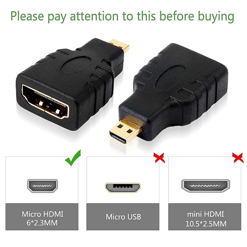 Адаптер Micro HDMI към HDMI