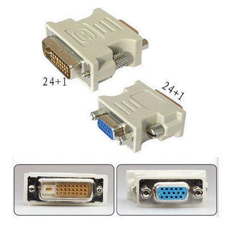 DVI 24+1 to VGA adapter