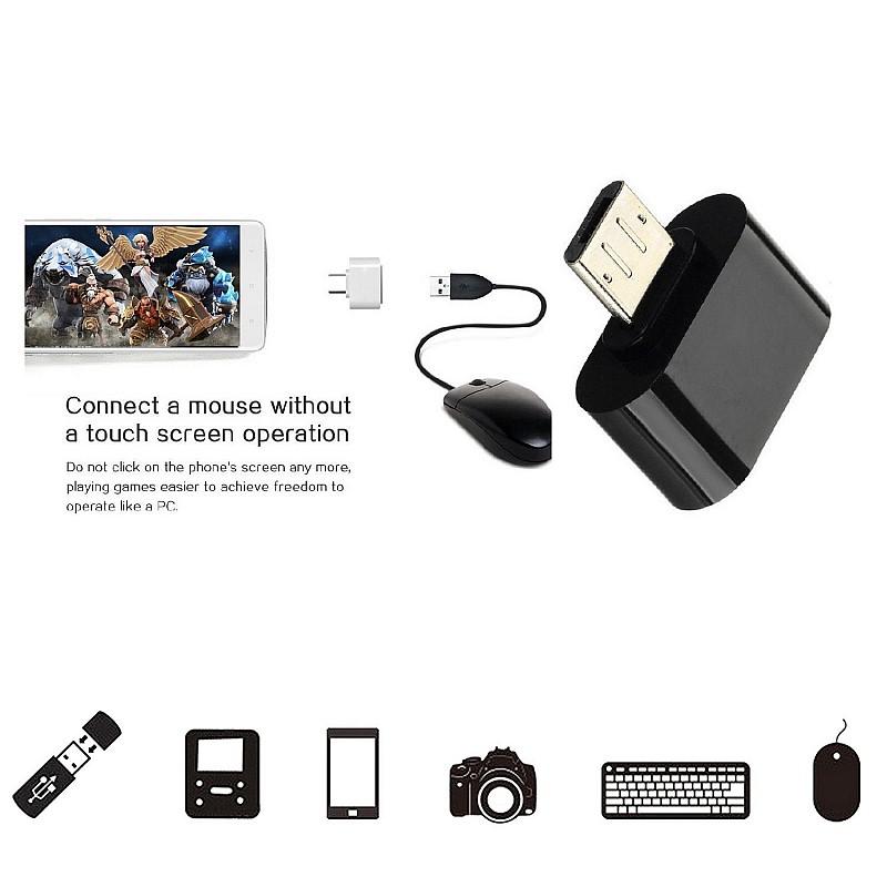 Преходник micro USB to USB 2.0 OTG adapter