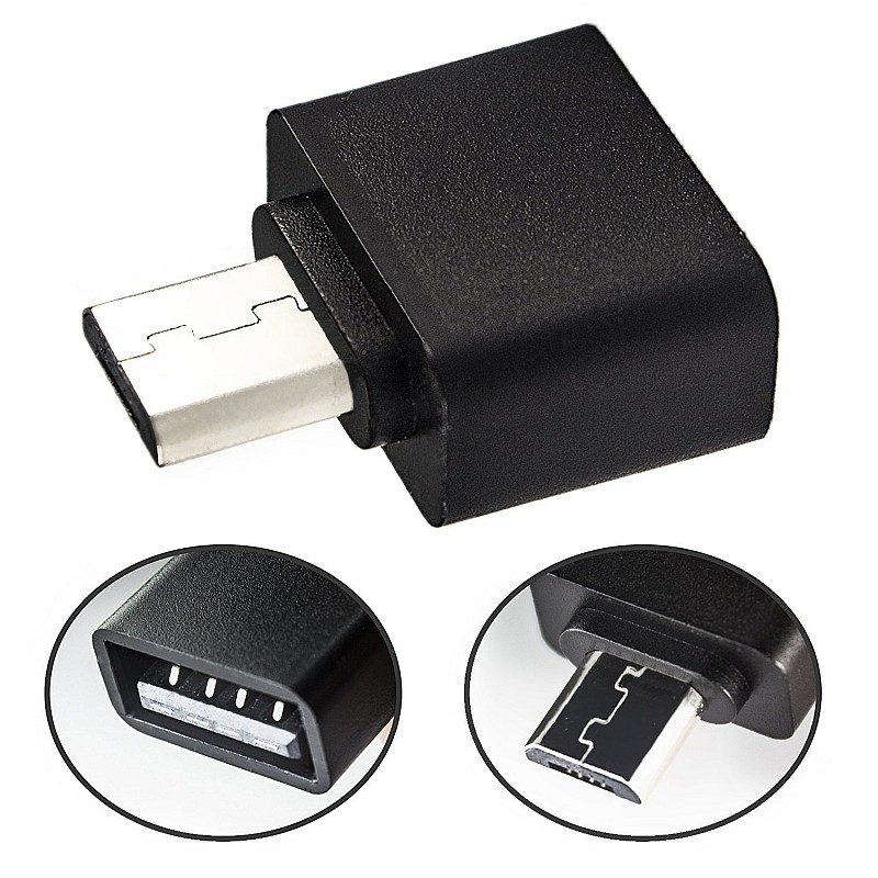 Преходник micro USB to USB 2.0 OTG adapter