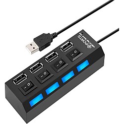 Usb hub с външно захранване и ON/OFF превключватели