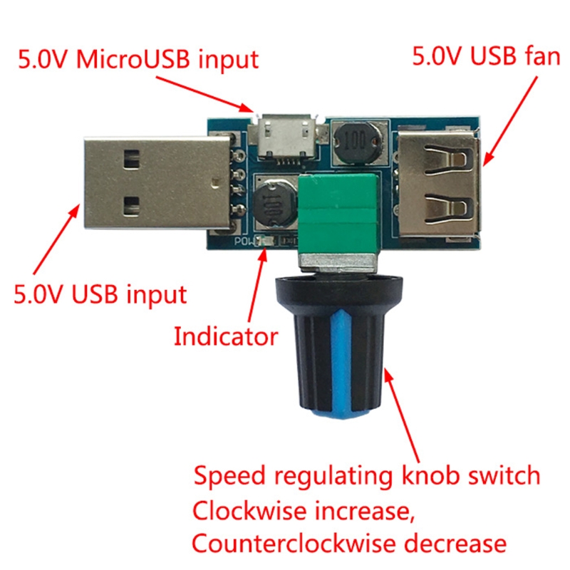 USB регулатор на обороти без загуба на мощност