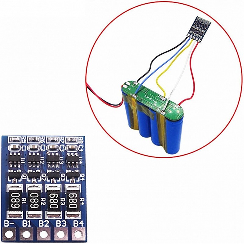 BMS балансираща платка за литиево-йонни батерии 4S 16.8V