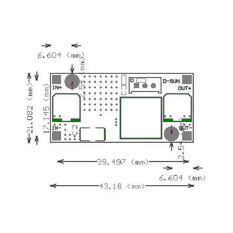 DC-DC понижаващ модул LM2596 от 3-46V към 1.25-35V